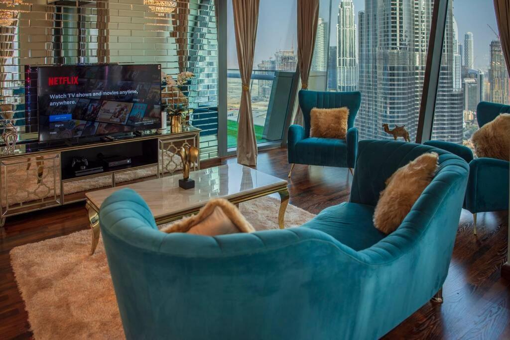 First Class 3Br With Full Burj Khalifa And Fountain View Дубай Екстериор снимка