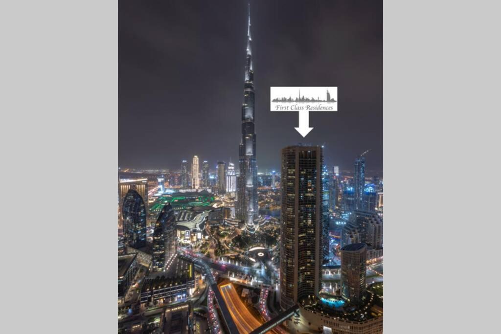 First Class 3Br With Full Burj Khalifa And Fountain View Дубай Екстериор снимка