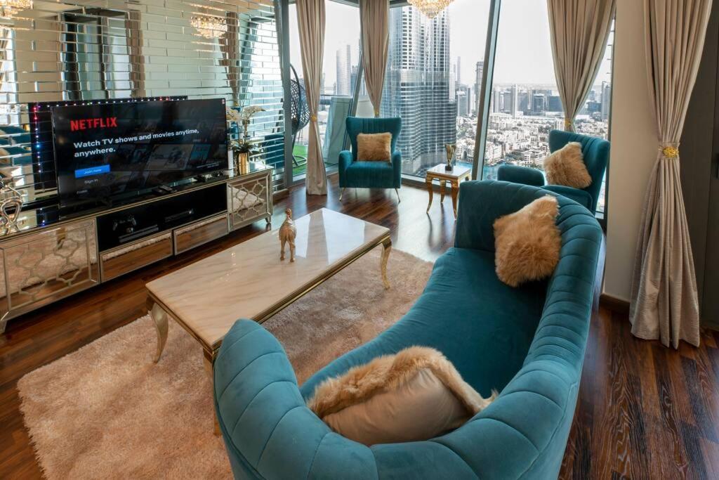First Class 3Br With Full Burj Khalifa And Fountain View Дубай Екстериор снимка